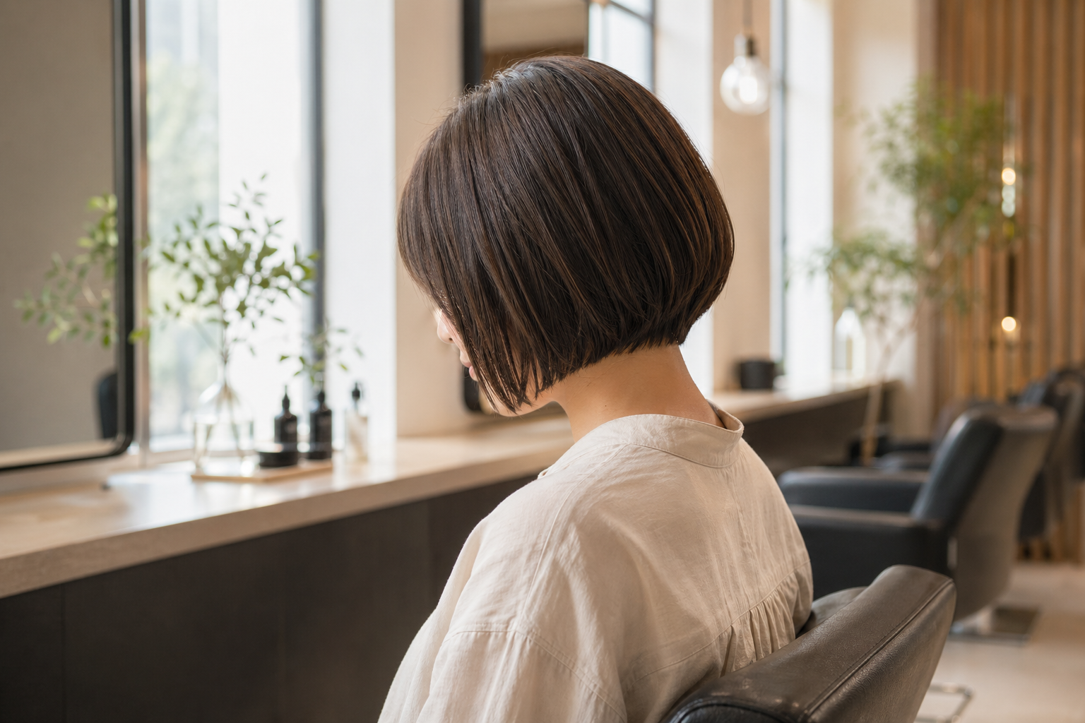やわらかなボブスタイル