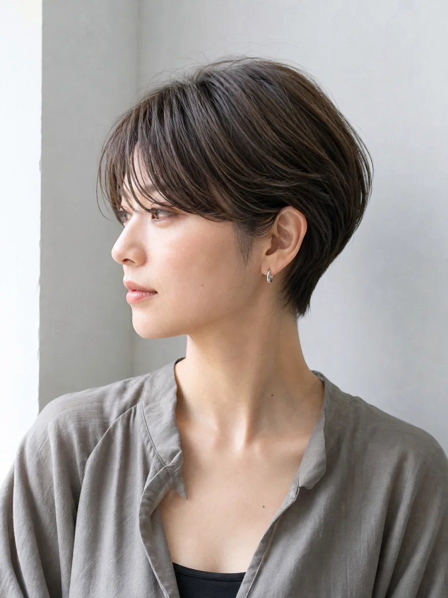 お客様の髪を仕上げるスタイリストの手元