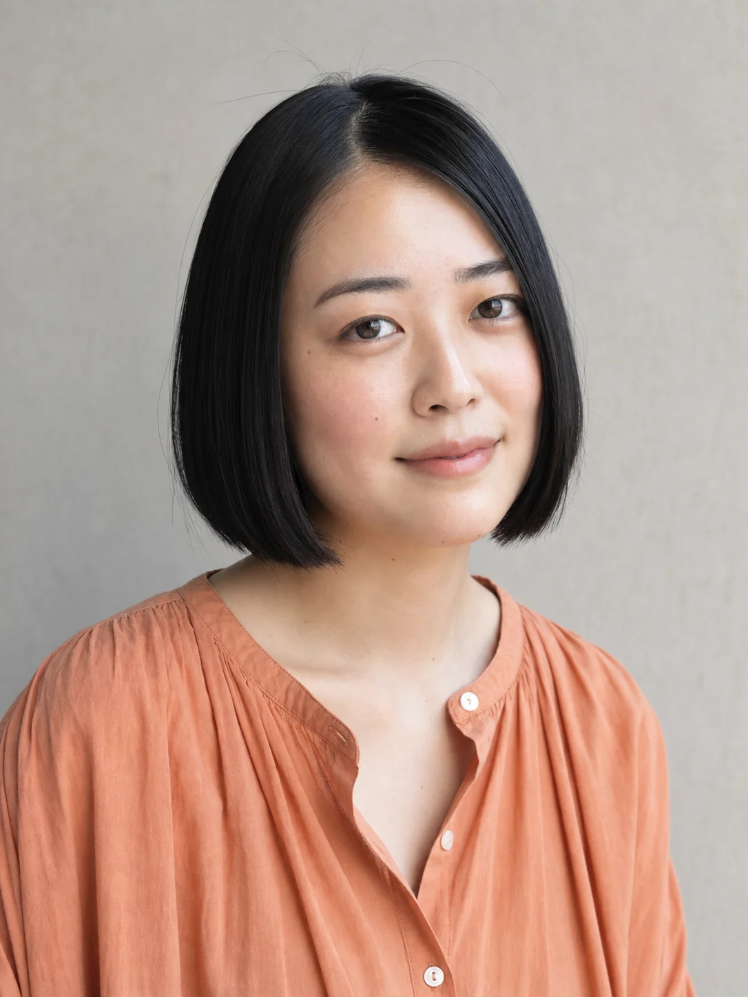 やわらかい質感のボブスタイル