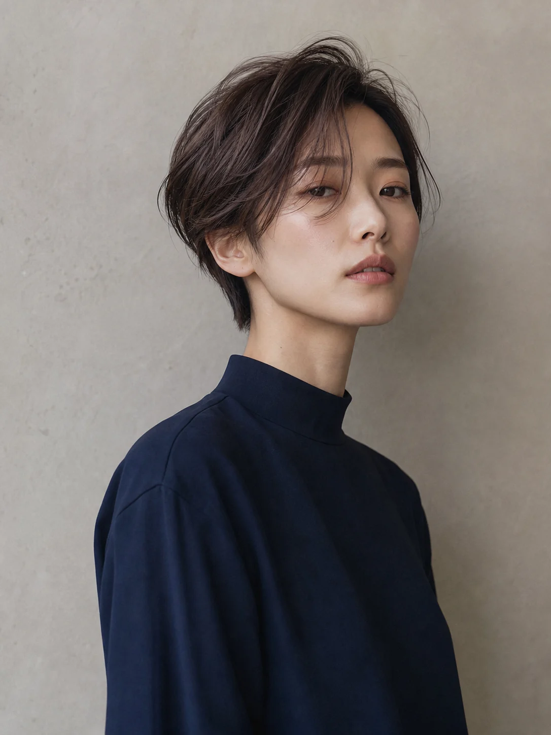 大人クールなショートのヘアスタイル