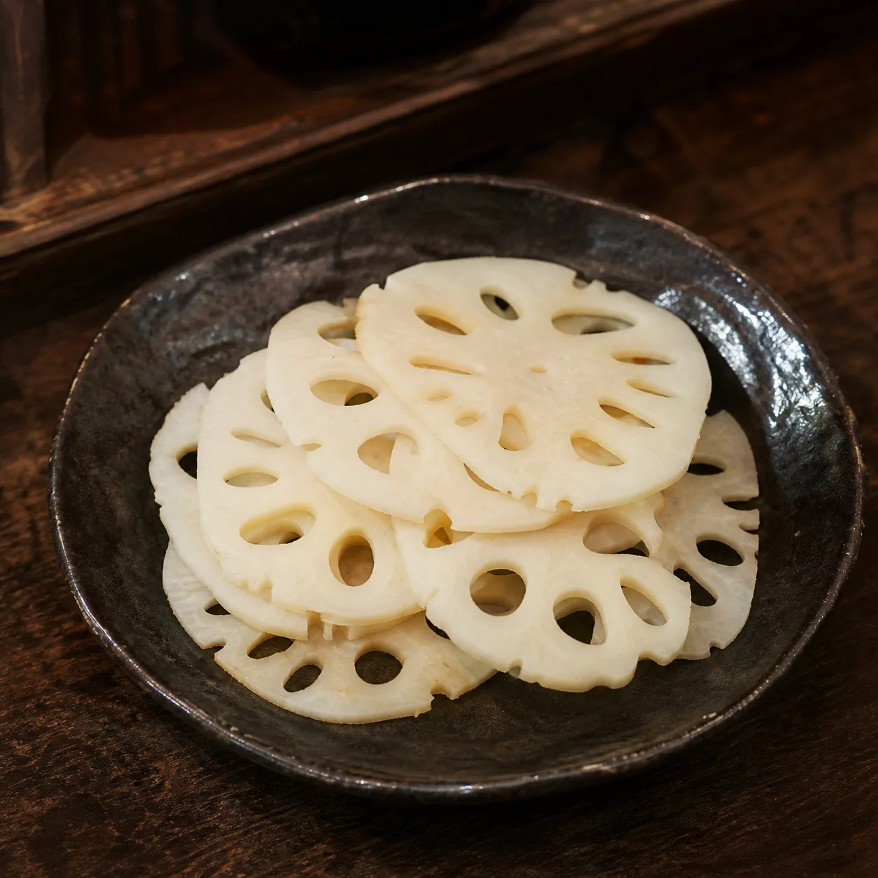 飾り切りの蓮根